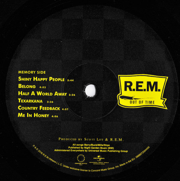 R.E.M. : Out Of Time (LP, Album, RE, RM, 180)