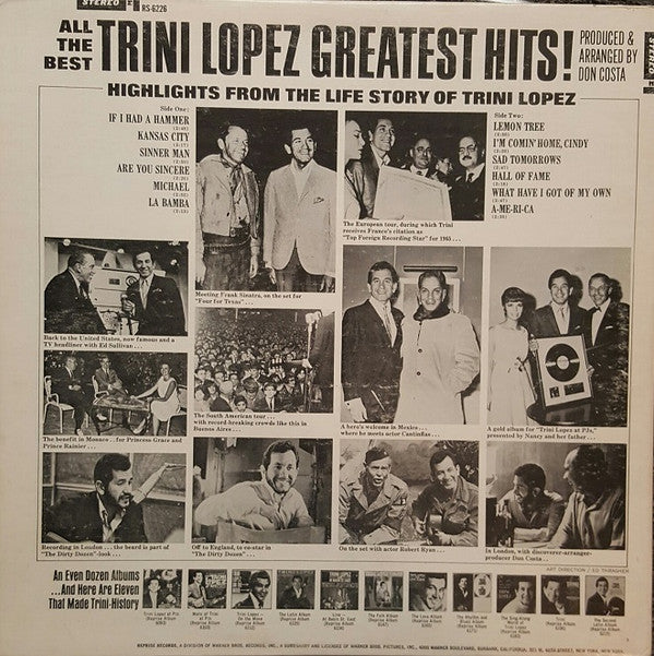 Trini Lopez : Greatest Hits! (LP, Album, Comp)