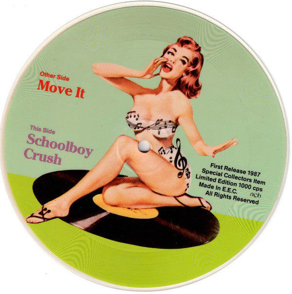 Cliff Richard : Move It / Schoolboy Crush  (7", Pic, RE)