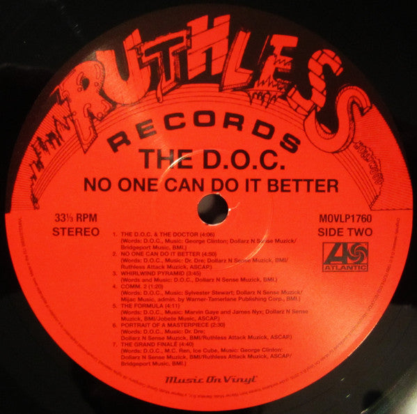 The D.O.C. : No One Can Do It Better (LP, Album, RE, 180)