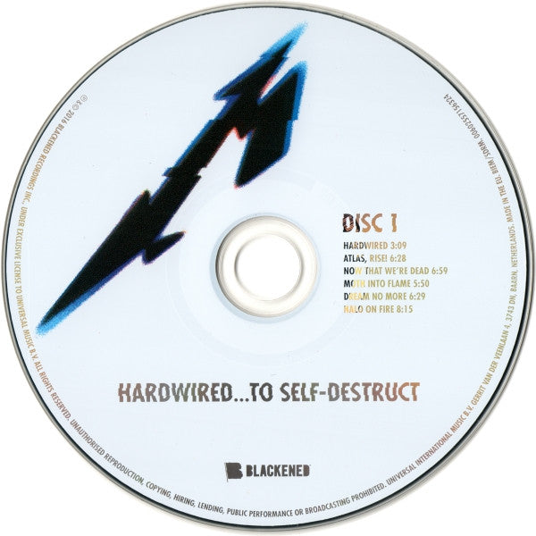 Metallica : Hardwired...To Self-Destruct (2xCD, Album + CD, Comp + Dlx)