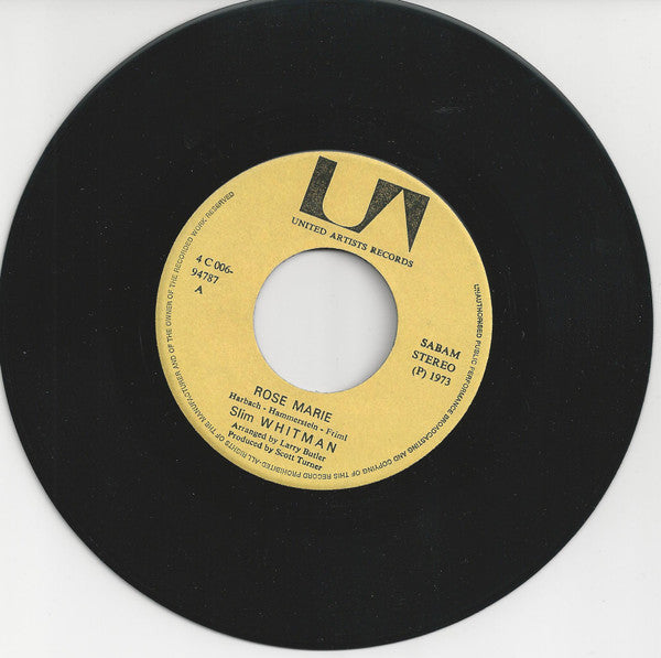 Slim Whitman : Rose Marie / Indian Love Call (7", Single, RE)