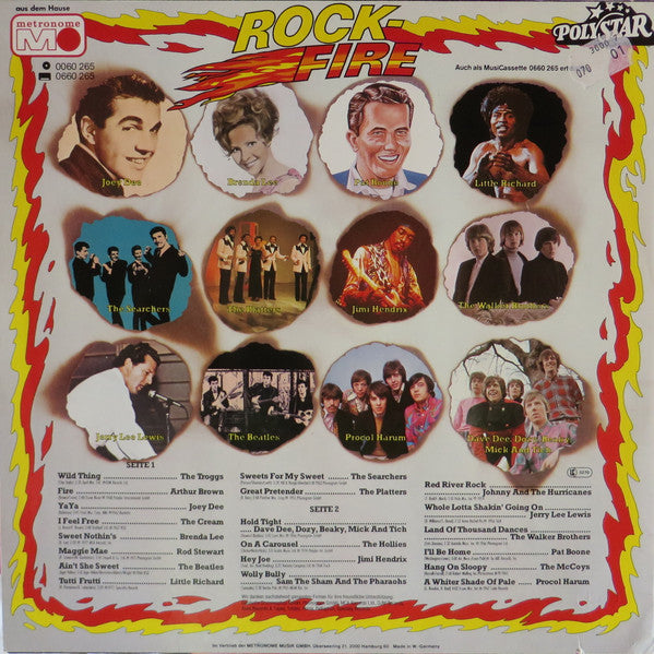 Various : Rock-Fire - Die Top-Hits Der 60er Jahre (LP, Comp)