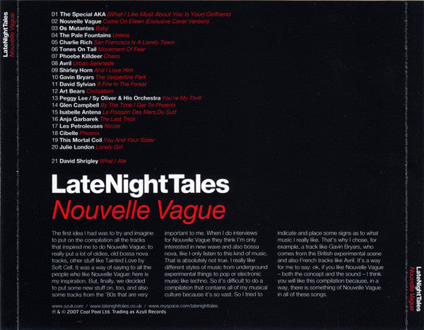 Nouvelle Vague : LateNightTales (CD, Comp, Mixed)