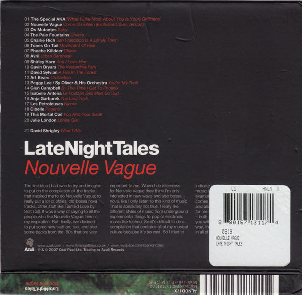 Nouvelle Vague : LateNightTales (CD, Comp, Mixed)