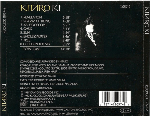 Kitaro : Ki (CD, Album, RE)