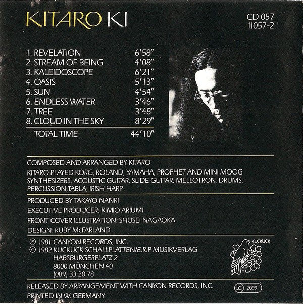 Kitaro : Ki (CD, Album, RE)