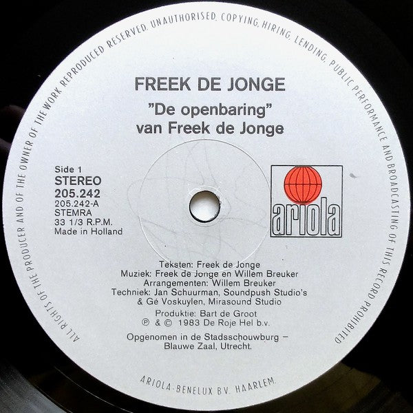 Freek de Jonge : De Openbaring (LP, Album)