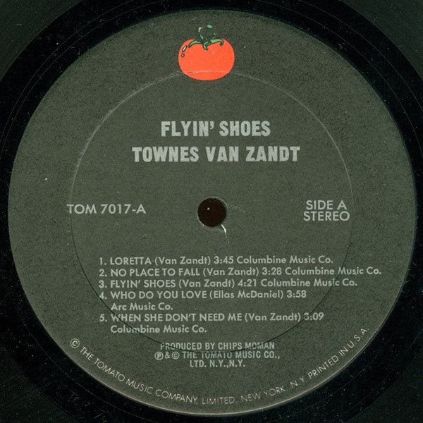 Townes Van Zandt : Flyin' Shoes (LP, Album)