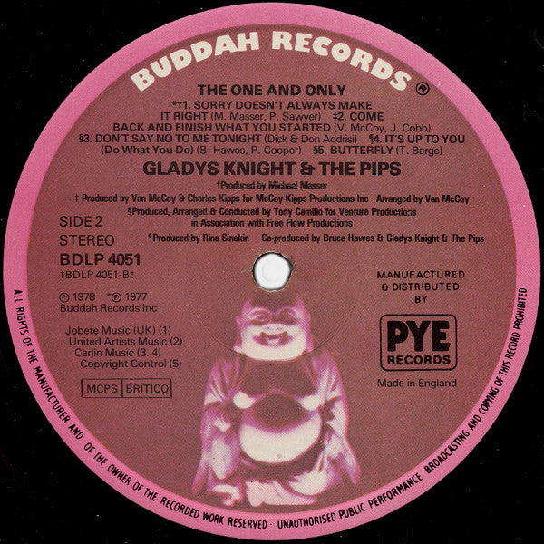 Gladys Knight & The Pips* : The One And Only... (LP, Album)