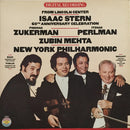 Isaac Stern / Pinchas Zukerman / Itzhak Perlman / Zubin Mehta / The New York Philharmonic Orchestra : From Lincoln Center Isaac Stern 60th Anniversary Celebration (LP, Album, Gat)