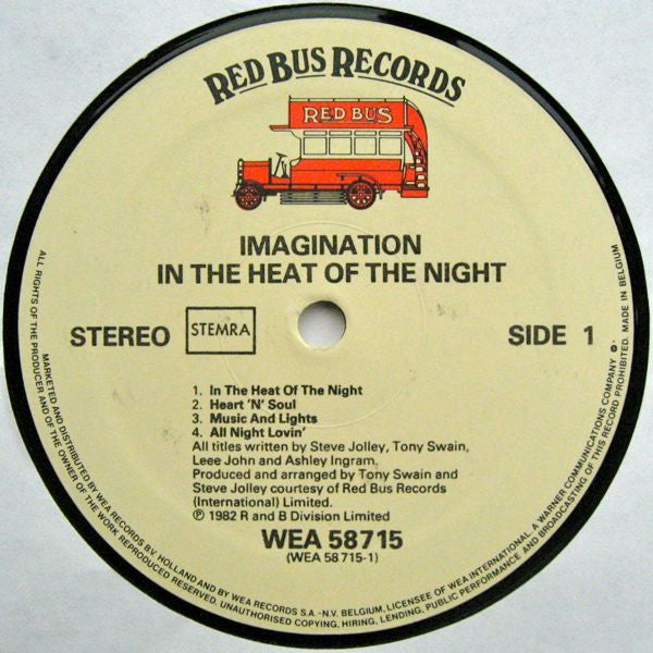 Imagination : In The Heat Of The Night (LP, Album, Gat)