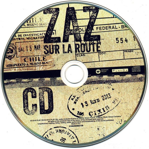 ZAZ : Sur La Route (CD, Album, Dig + DVD-V, NTSC, DTS)