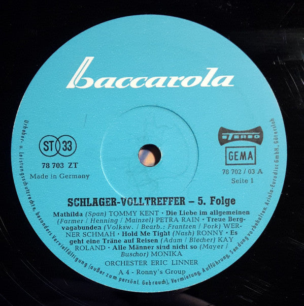 Various : Schlager-Volltreffer 5. Folge (LP, Comp)