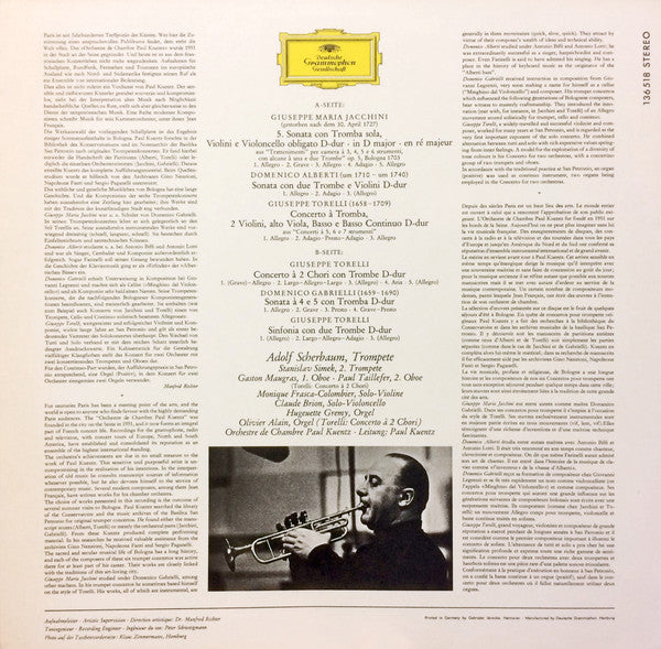 Adolf Scherbaum, Paul Kuentz : Virtuose Trompetenkonzerte III (LP)