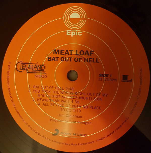 Meat Loaf : Bat Out Of Hell (LP, Album, RE, 180)