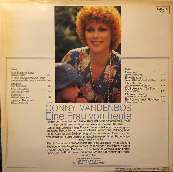 Conny Vandenbos : Eine Frau Von Heute (LP, Album)