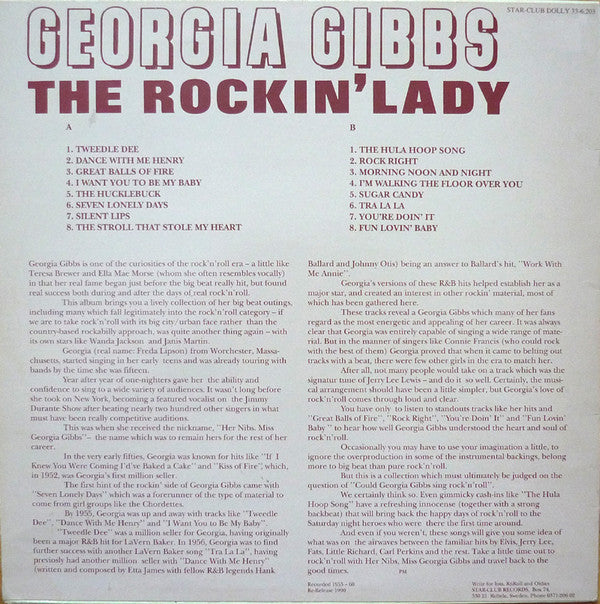 Georgia Gibbs : The Rockin' Lady (LP, Comp)