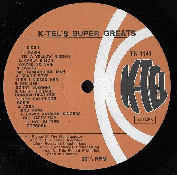 Various : K-Tel's 40 Super Greats (2xLP, Comp, Gat)