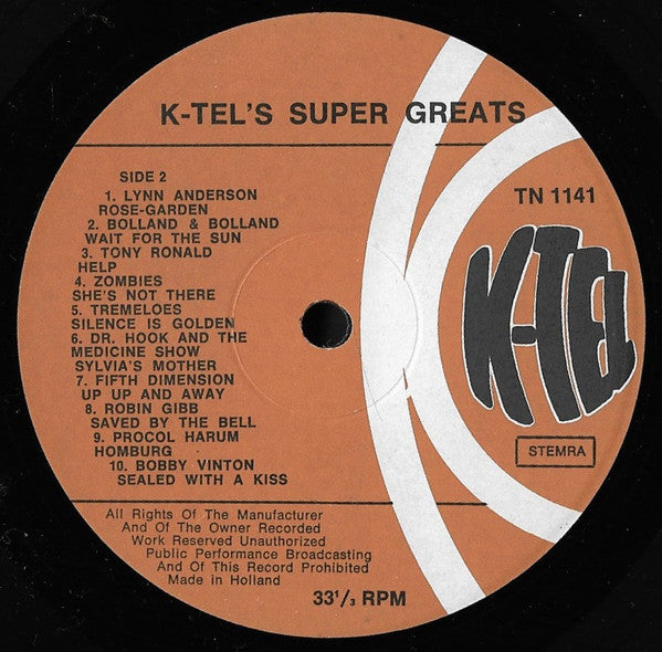 Various : K-Tel's 40 Super Greats (2xLP, Comp, Gat)