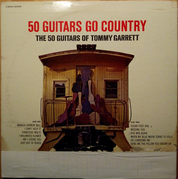 The 50 Guitars Of Tommy Garrett : 50 Guitars Go Country (LP, Mono)