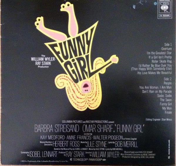 Jule Styne / Barbra Streisand / Omar Sharif : Funny Girl (The Original Sound Track Recording) (LP, Album, Gat)