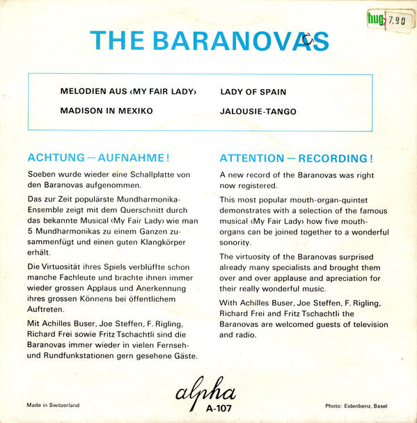 Baranovas Harmonica Ensemble : Baranovas (7", EP)