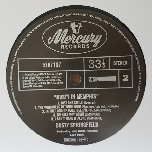 Dusty Springfield : Dusty In Memphis (LP, Album, RE)