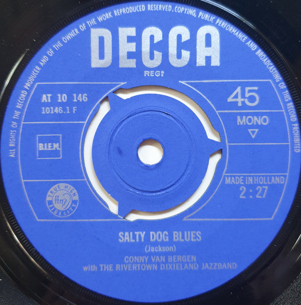 Conny Van Bergen : Salty Dog / Molly "Dear" Malone (7", Single, Mono)