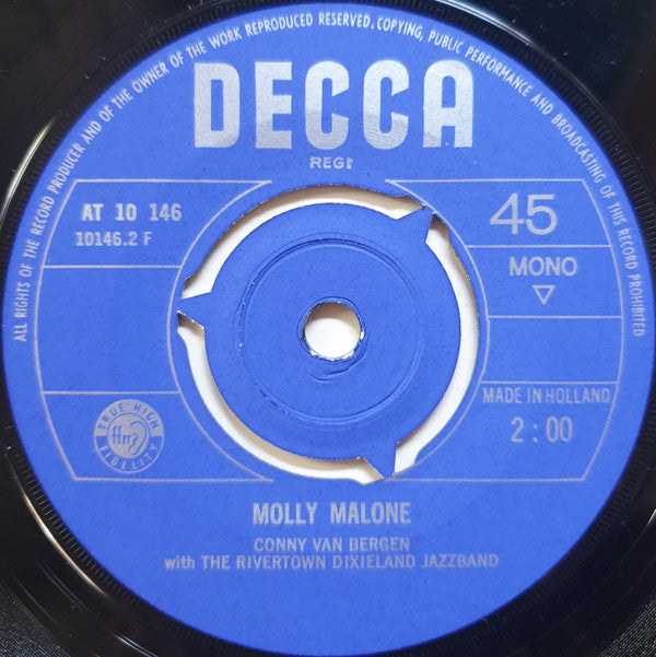 Conny Van Bergen : Salty Dog / Molly "Dear" Malone (7", Single, Mono)