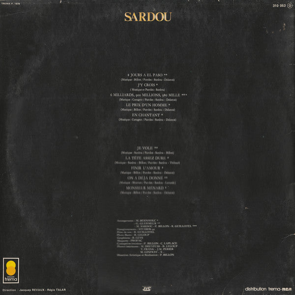 Michel Sardou : Sardou (LP, Album, Gat)