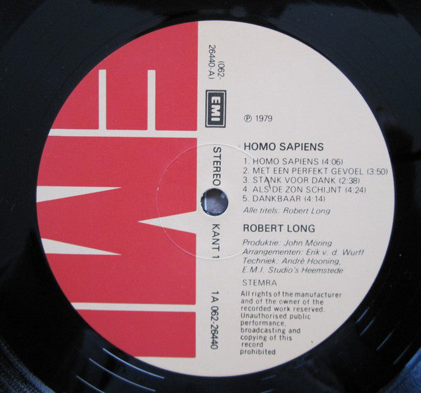 Robert Long : Homo Sapiens (LP, Album)