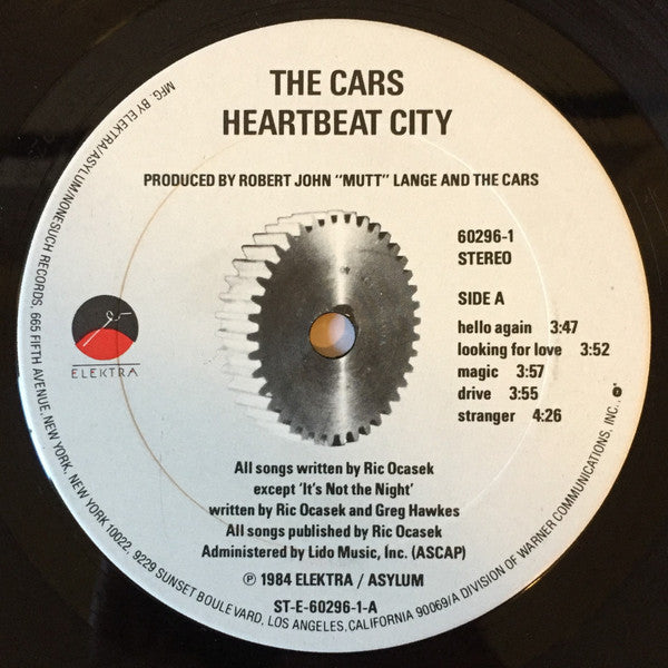 The Cars : Heartbeat City (LP, Album, Car)