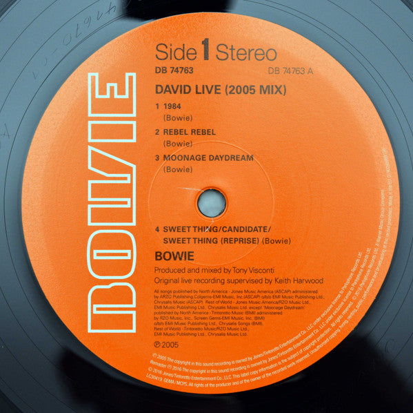 David Bowie : David Live (3xLP, Album, RE, RM, 180)