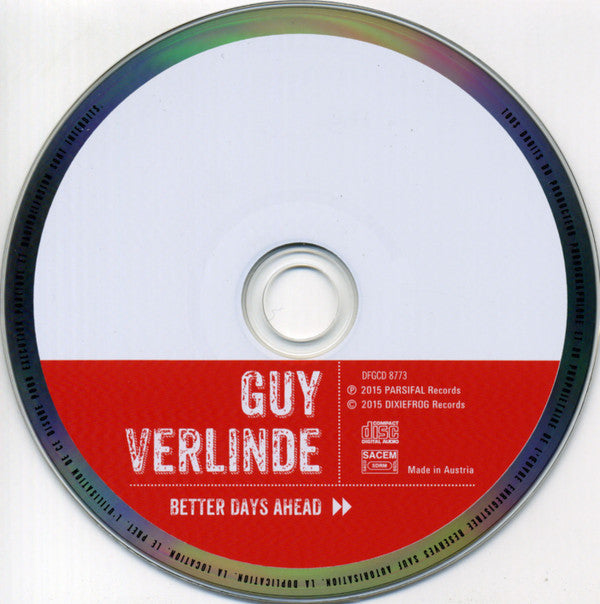 Guy Verlinde : Better Days Ahead (CD, Album)