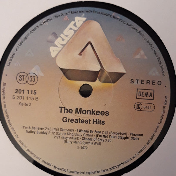 The Monkees : Greatest Hits (LP, Comp, RE)