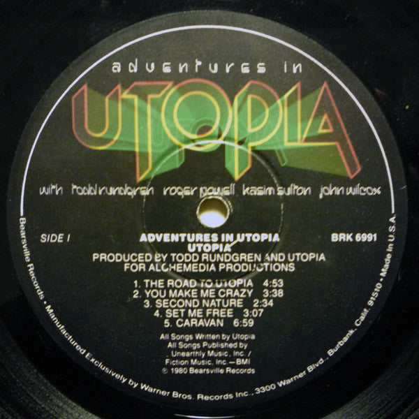 Utopia (5) : Adventures In Utopia (LP, Album, Los)
