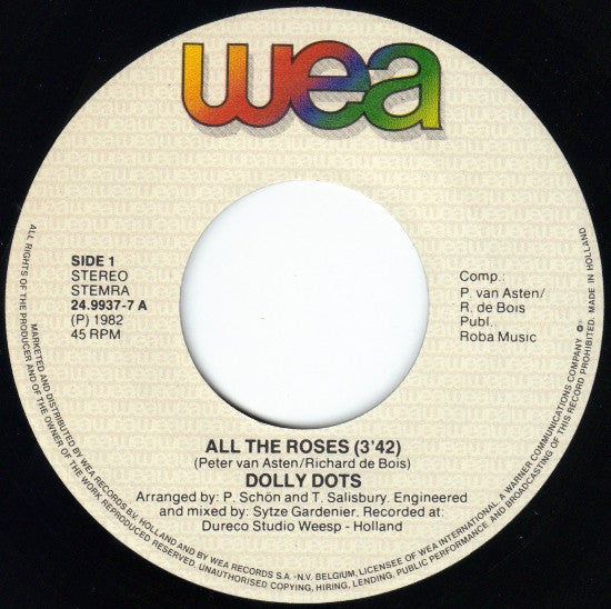 Dolly Dots : All The Roses (7", Single)