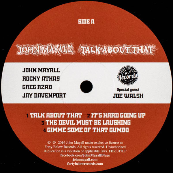 John Mayall : Talk About That (LP, Album)