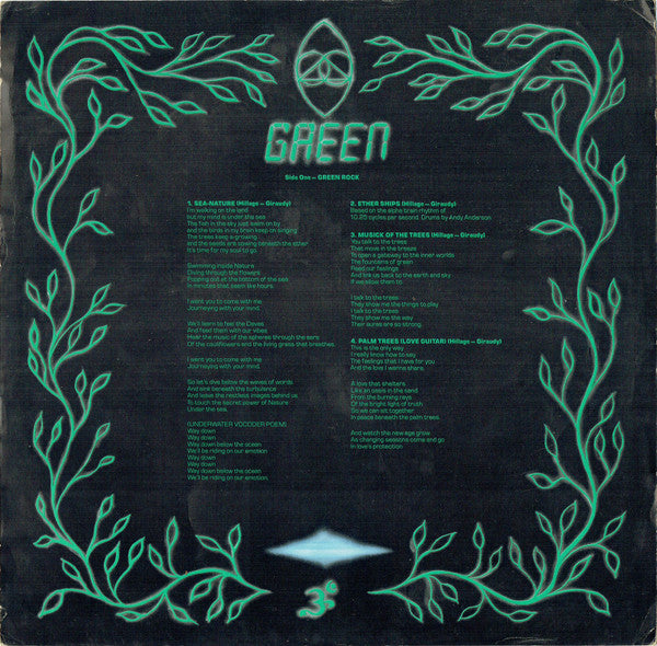 Steve Hillage : Green (LP, Album, CBS)