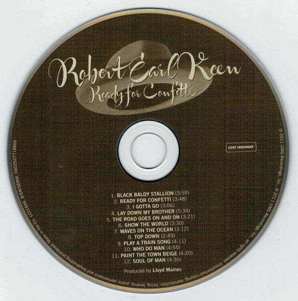 Robert Earl Keen : Ready For Confetti (CD, Album)