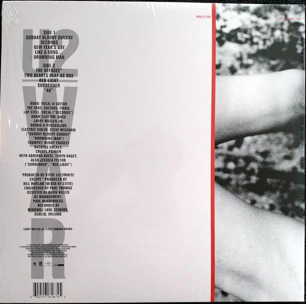 U2 : War (LP, Album, RE)