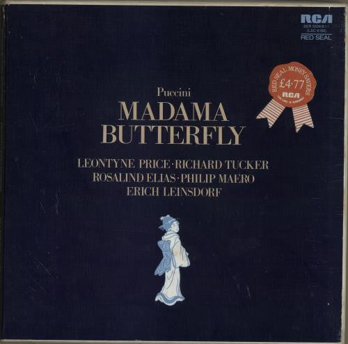 Giacomo Puccini - Leontyne Price - Richard Tucker (2) - Philip Maero - Rosalind Elias / Erich Leinsdorf - Madame Butterfly (Box Tweedehands) - Discords.nl