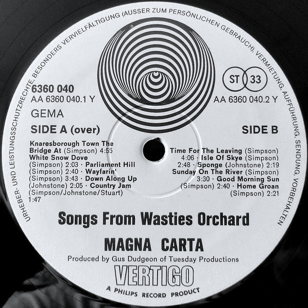 Magna Carta - Songs From Wasties Orchard (LP Tweedehands) - Discords.nl