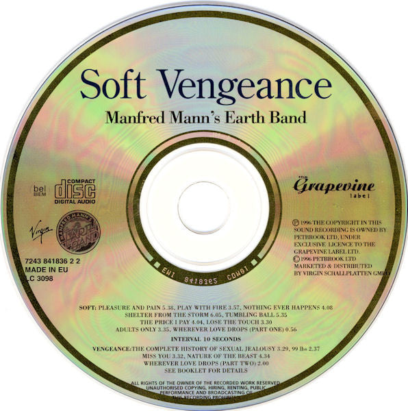 Manfred Mann's Earth Band - Soft Vengeance (CD Tweedehands) - Discords.nl