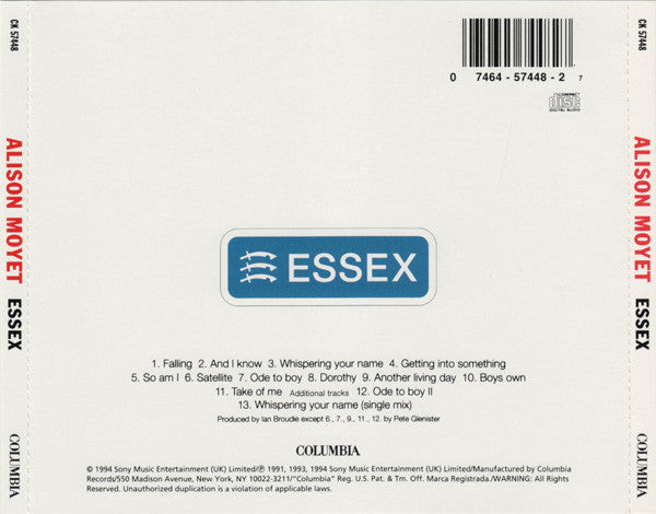 Alison Moyet - Essex (CD) - Discords.nl
