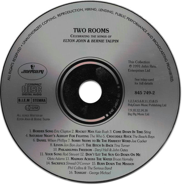 Various - Two Rooms - Celebrating The Songs Of Elton John & Bernie Taupin (CD Tweedehands) - Discords.nl