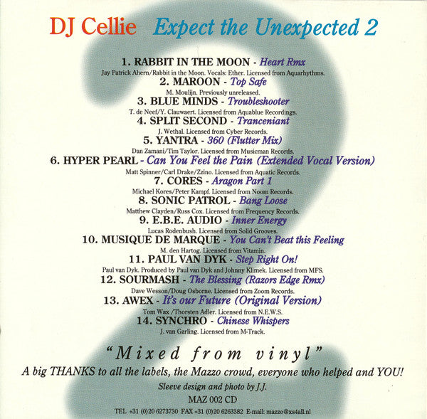 DJ Cellie - Expect The Unexpected 2 (CD Tweedehands) - Discords.nl