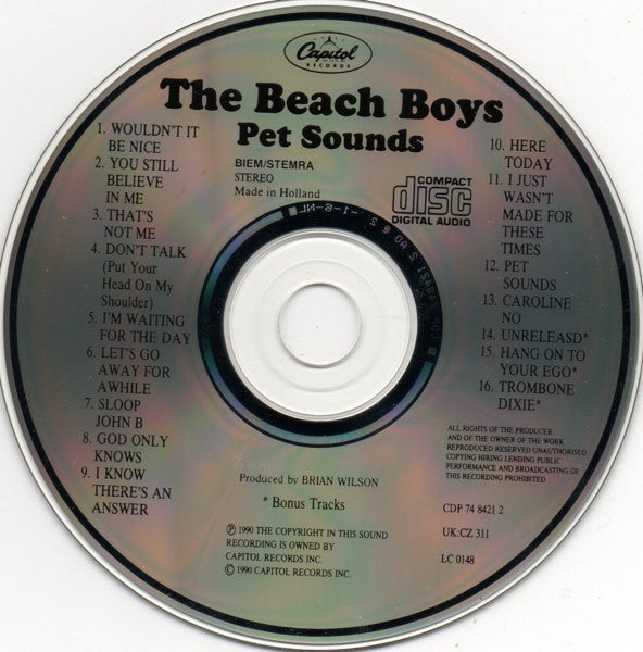 Beach Boys, The - Pet Sounds (CD) - Discords.nl