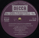 Felix Mendelssohn-Bartholdy / Max Bruch / Pyotr Ilyich Tchaikovsky / Jean Sibelius, Ruggiero Ricci - Favourite Violin Concertos (LP Tweedehands) - Discords.nl